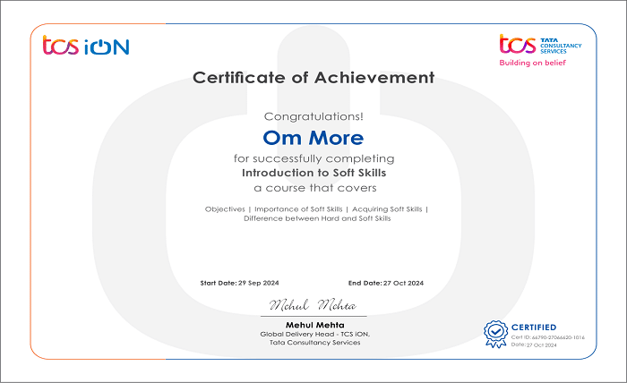 tcs ion free courses with certificate
